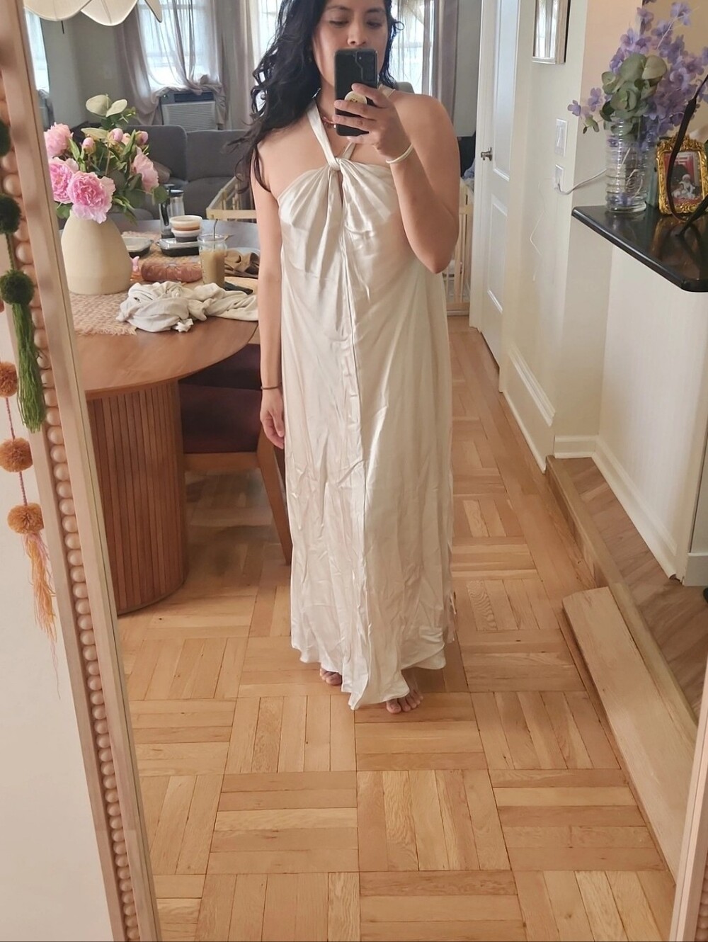 Banana Republic Ivory Belay Silk Dress